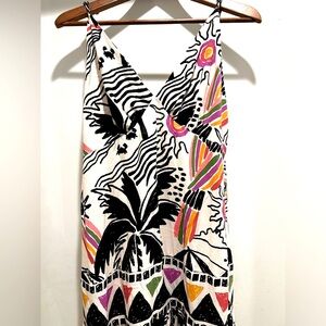 Farm Rio Maxi Dress Beach Theme XL